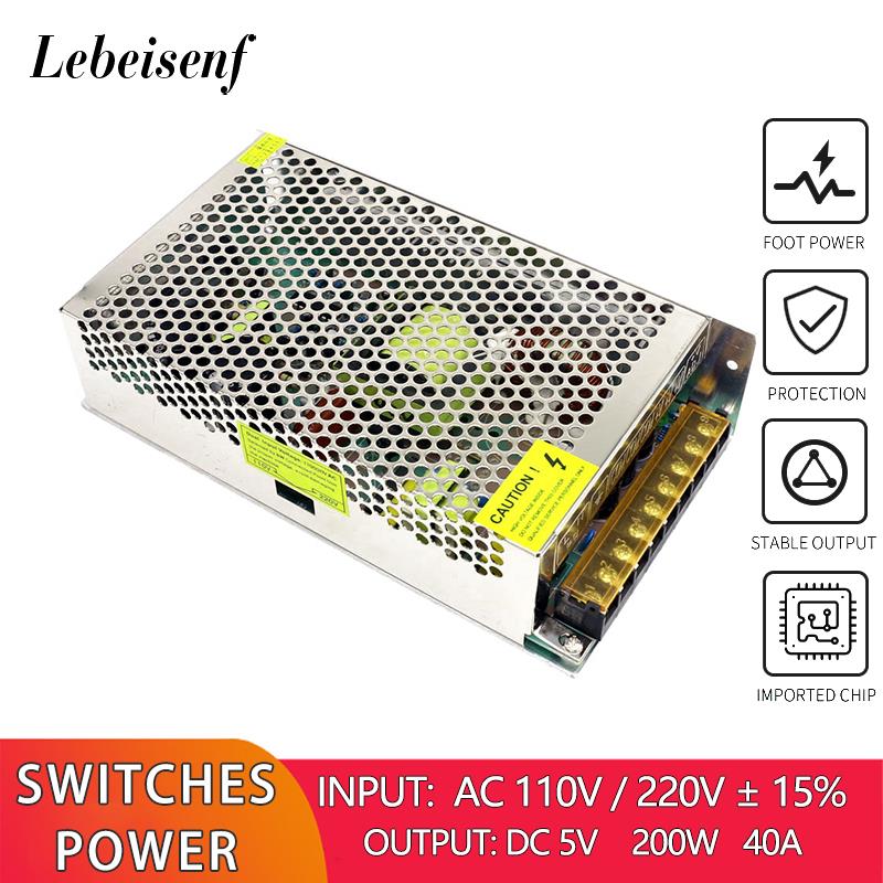 Smps Power Supply - 110/220V AC to DC 5V 40A