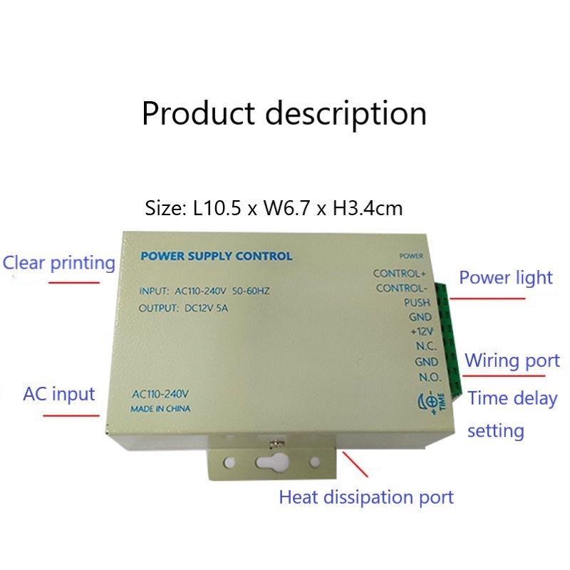 DC12V 5A 36W Power Supply Cont - Dc Power Supply 12V recension och pris