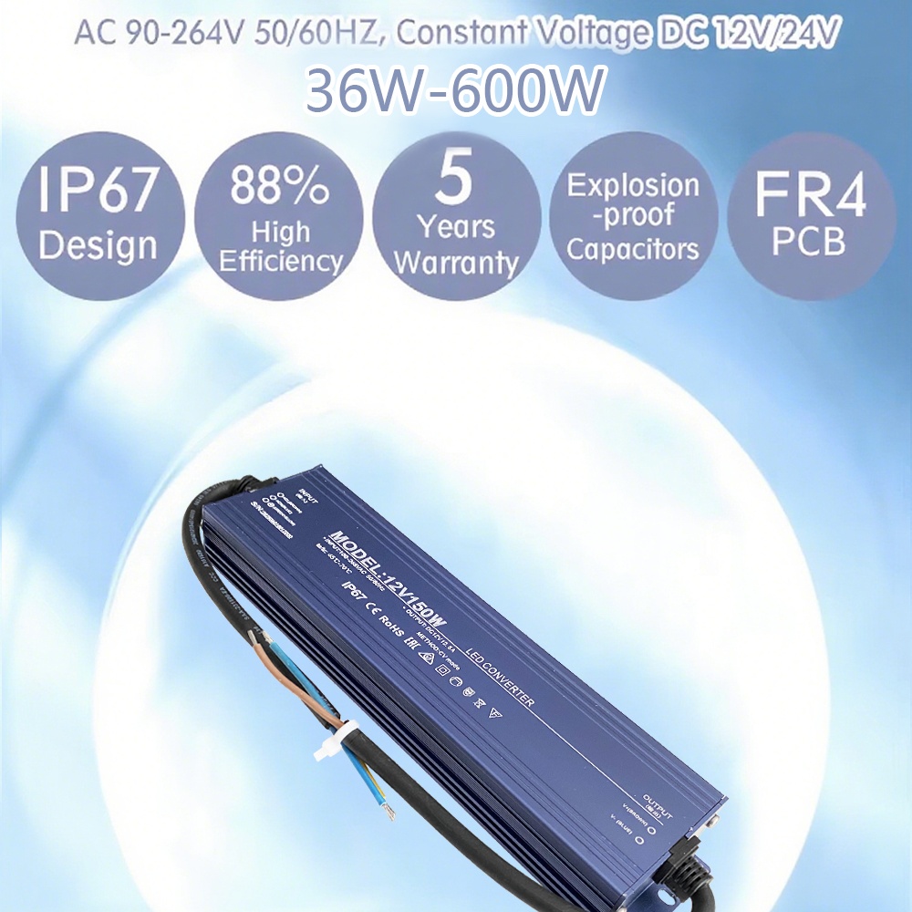 IP67 Waterproof Input 110V-265 - Power Supply 12V recension och pris