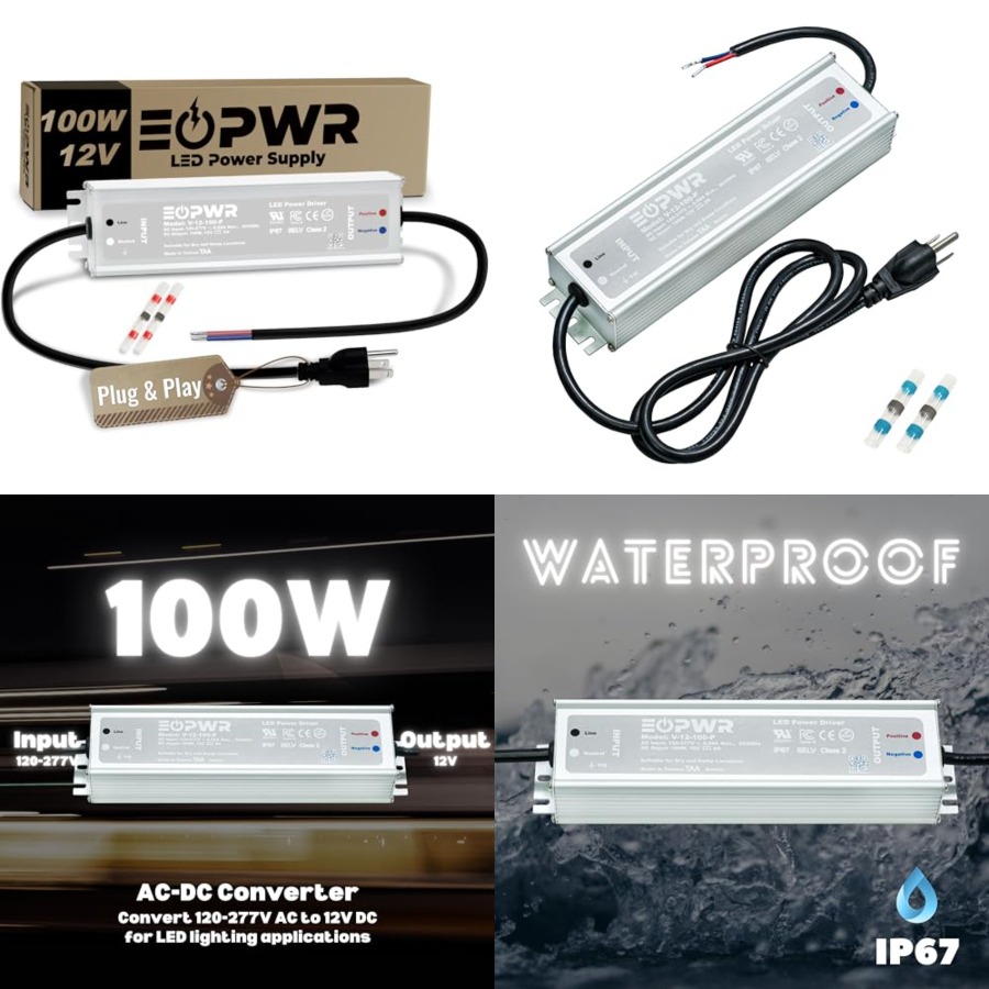 LED Driver Waterproof IP67 Pow - Ac Power Supply recension och pris