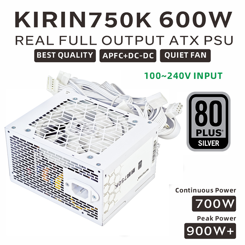 METALFISH KIRIN750K White Chas - Power Supply 750W recension och pris
